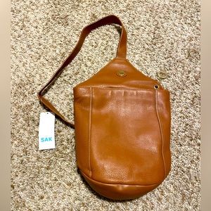 The Sak Tan Leather Hobo Bag